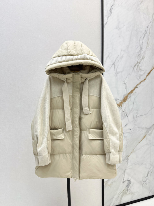 Max 25fw patchwork down jacket