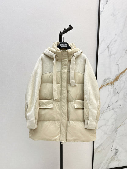 Max 25fw patchwork down jacket