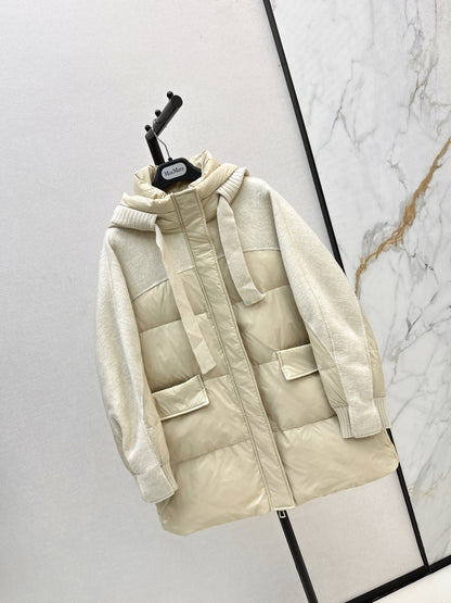 Max 25fw patchwork down jacket