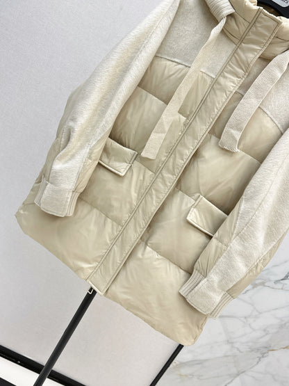 Max 25fw patchwork down jacket