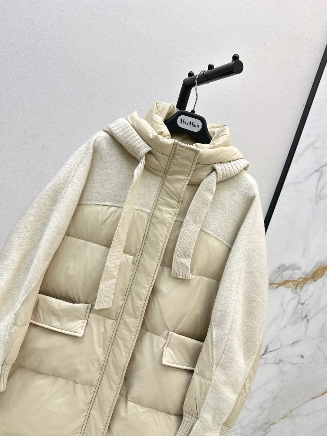 Max 25fw patchwork down jacket