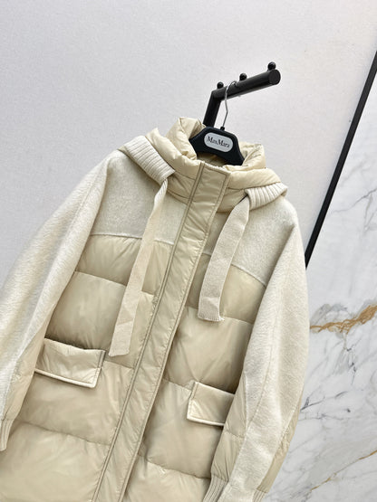 Max 25fw patchwork down jacket
