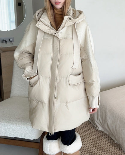 Max 25fw patchwork down jacket