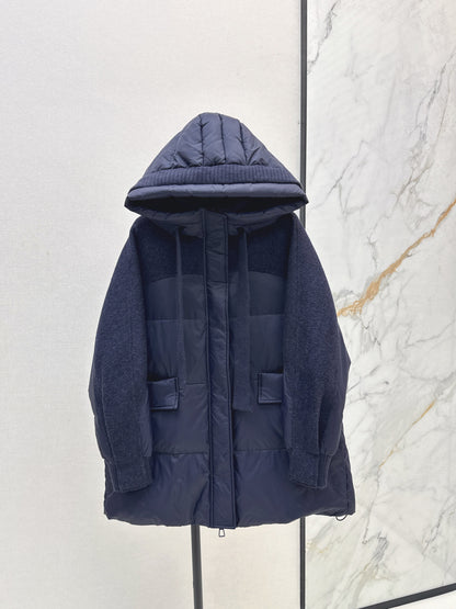 Max 25fw patchwork down jacket