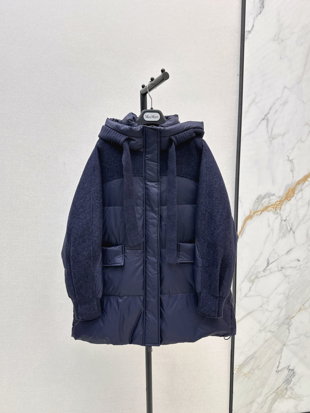 Max 25fw patchwork down jacket