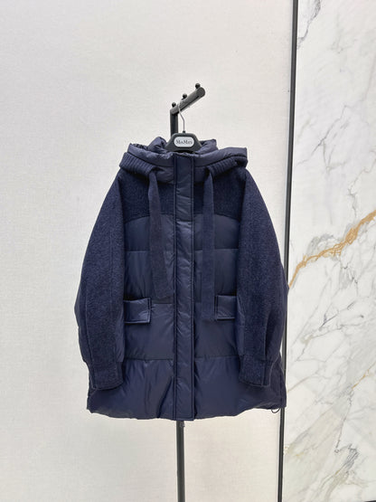Max 25fw patchwork down jacket