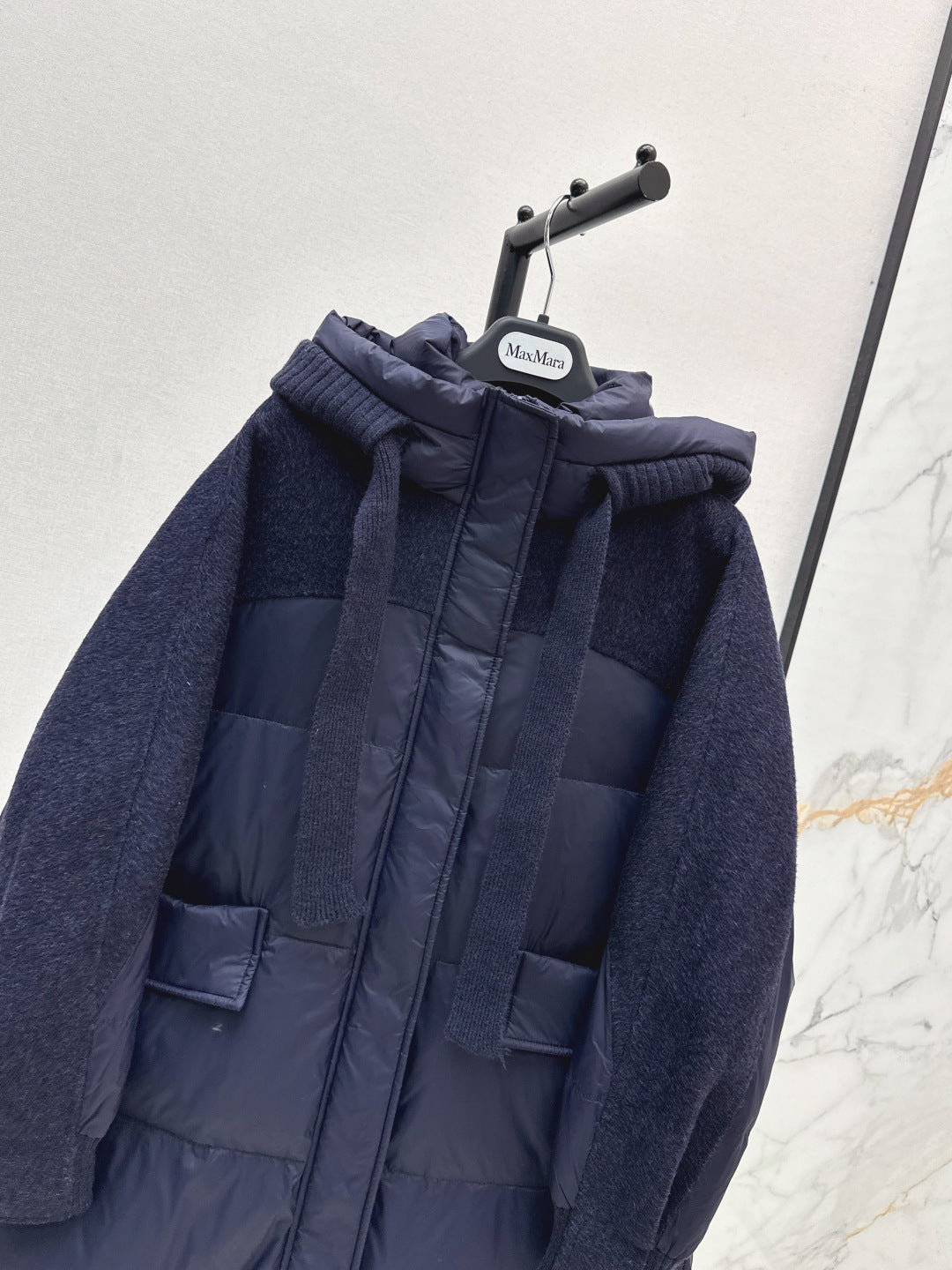 Max 25fw patchwork down jacket