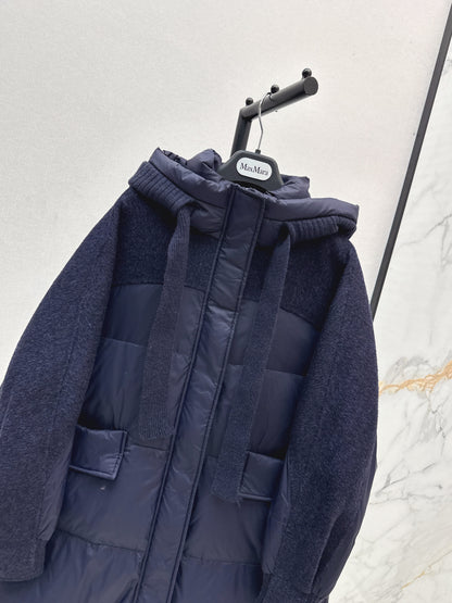 Max 25fw patchwork down jacket