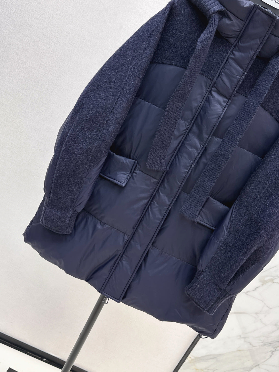 Max 25fw patchwork down jacket