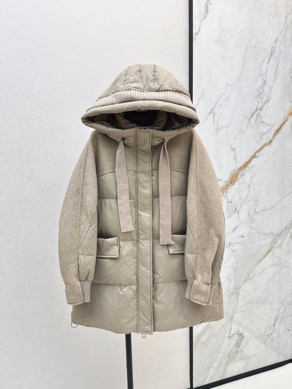 Max 25fw patchwork down jacket
