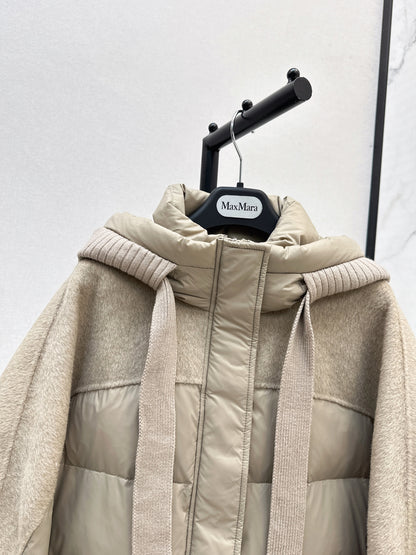 Max 25fw patchwork down jacket