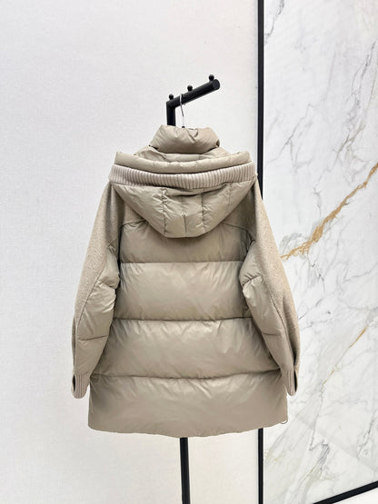Max 25fw patchwork down jacket
