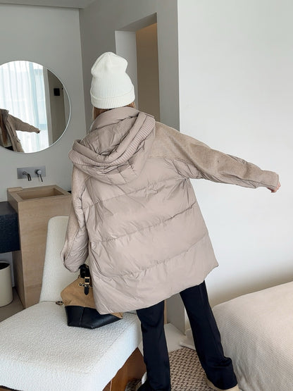 Max 25fw patchwork down jacket