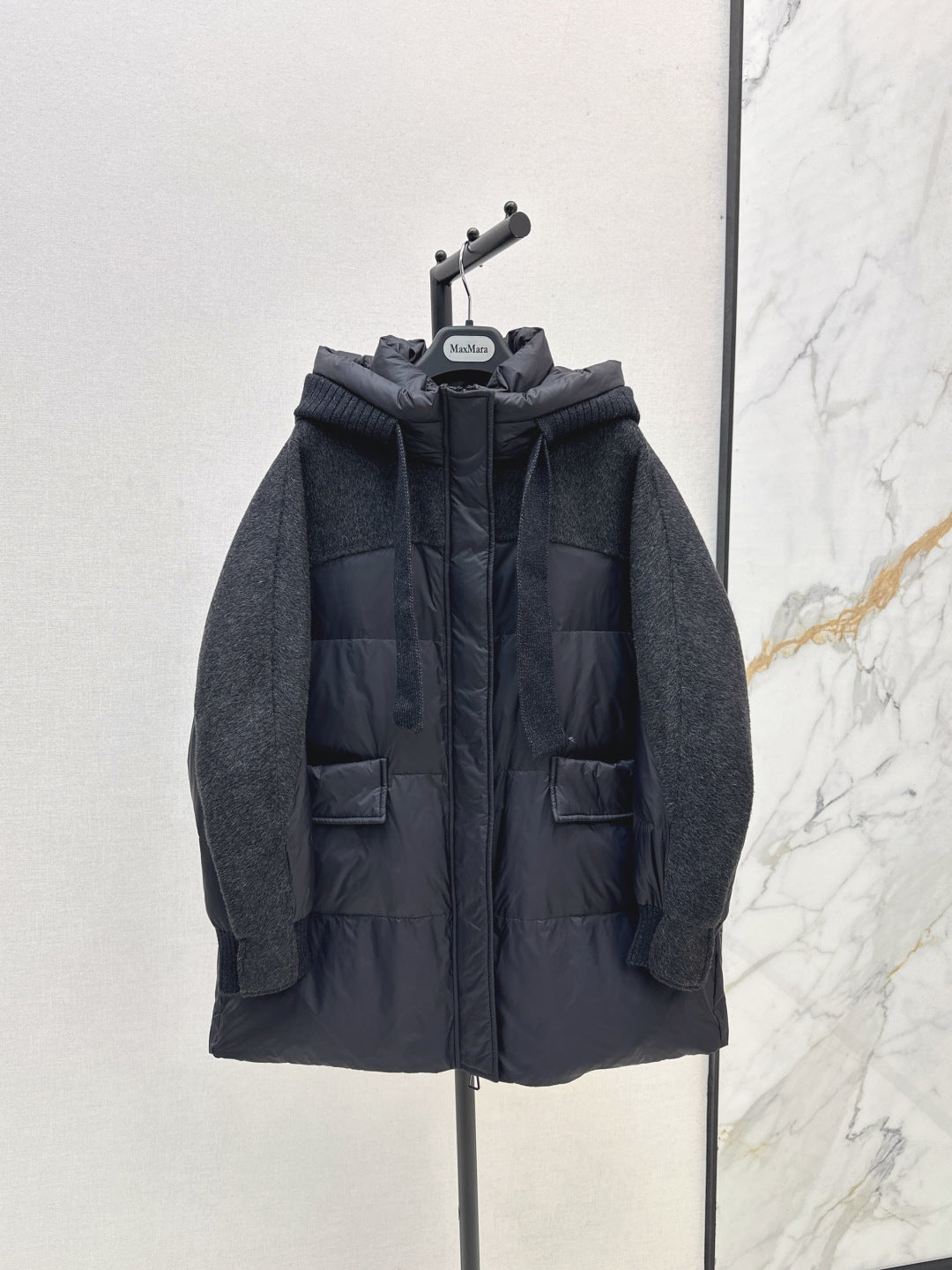 Max 25fw patchwork down jacket