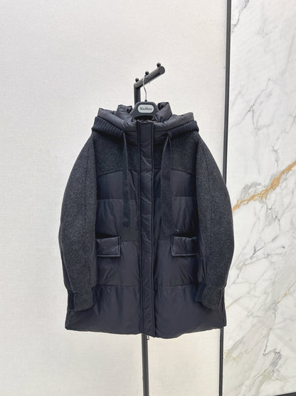 Max 25fw patchwork down jacket