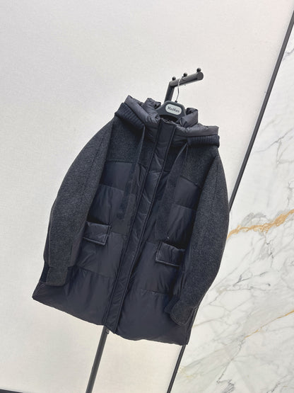 Max 25fw patchwork down jacket