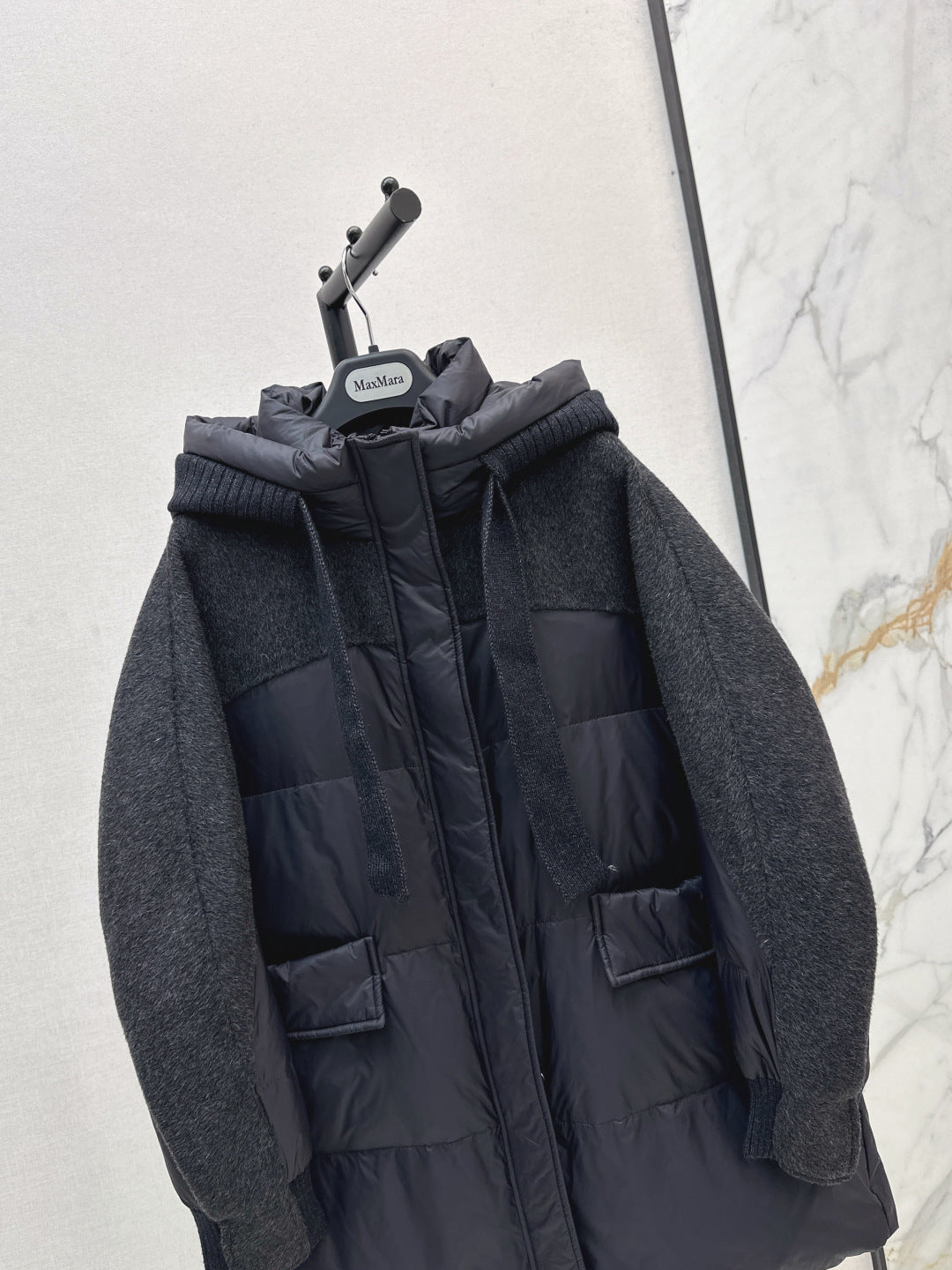 Max 25fw patchwork down jacket