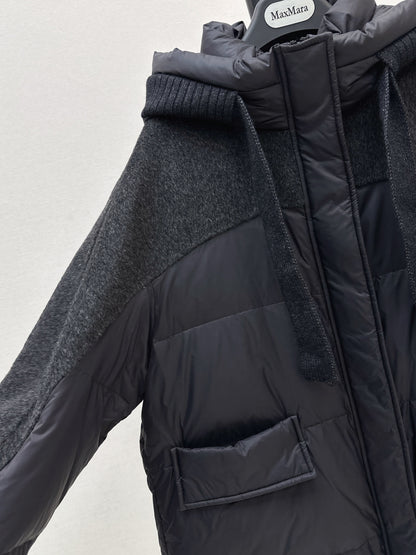Max 25fw patchwork down jacket