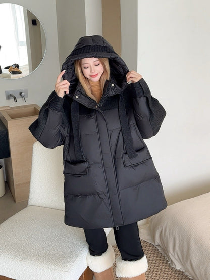 Max 25fw patchwork down jacket