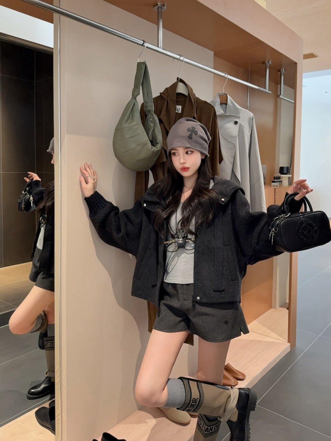 Max 25fw Hooded jacket