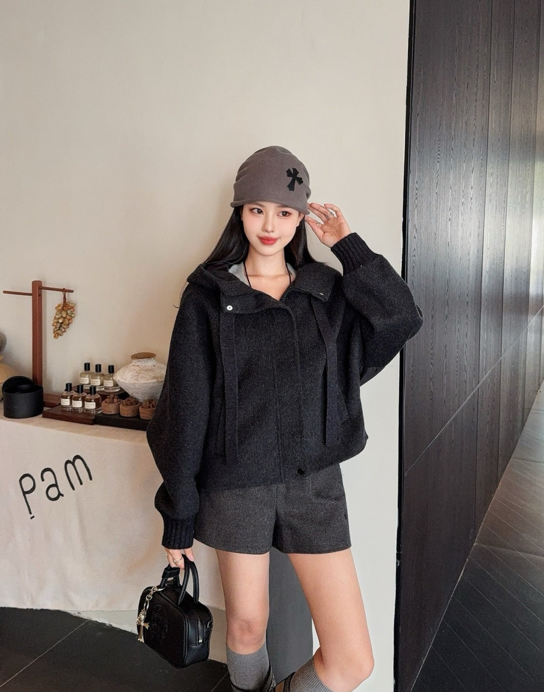Max 25fw Hooded jacket