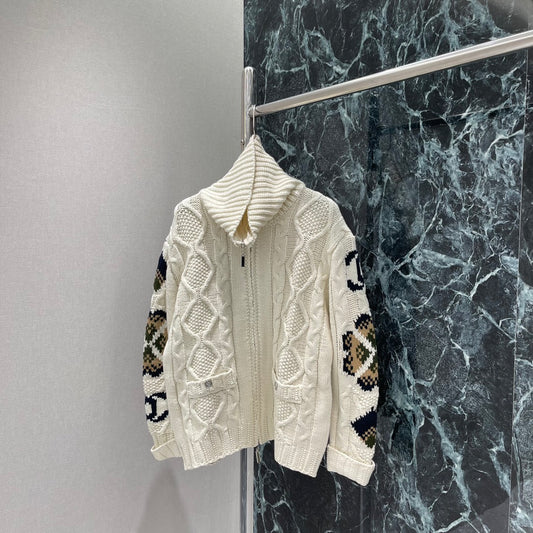 Chan 25fw jacquard sweater