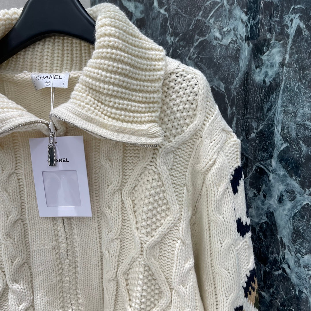 Chan 25fw jacquard sweater