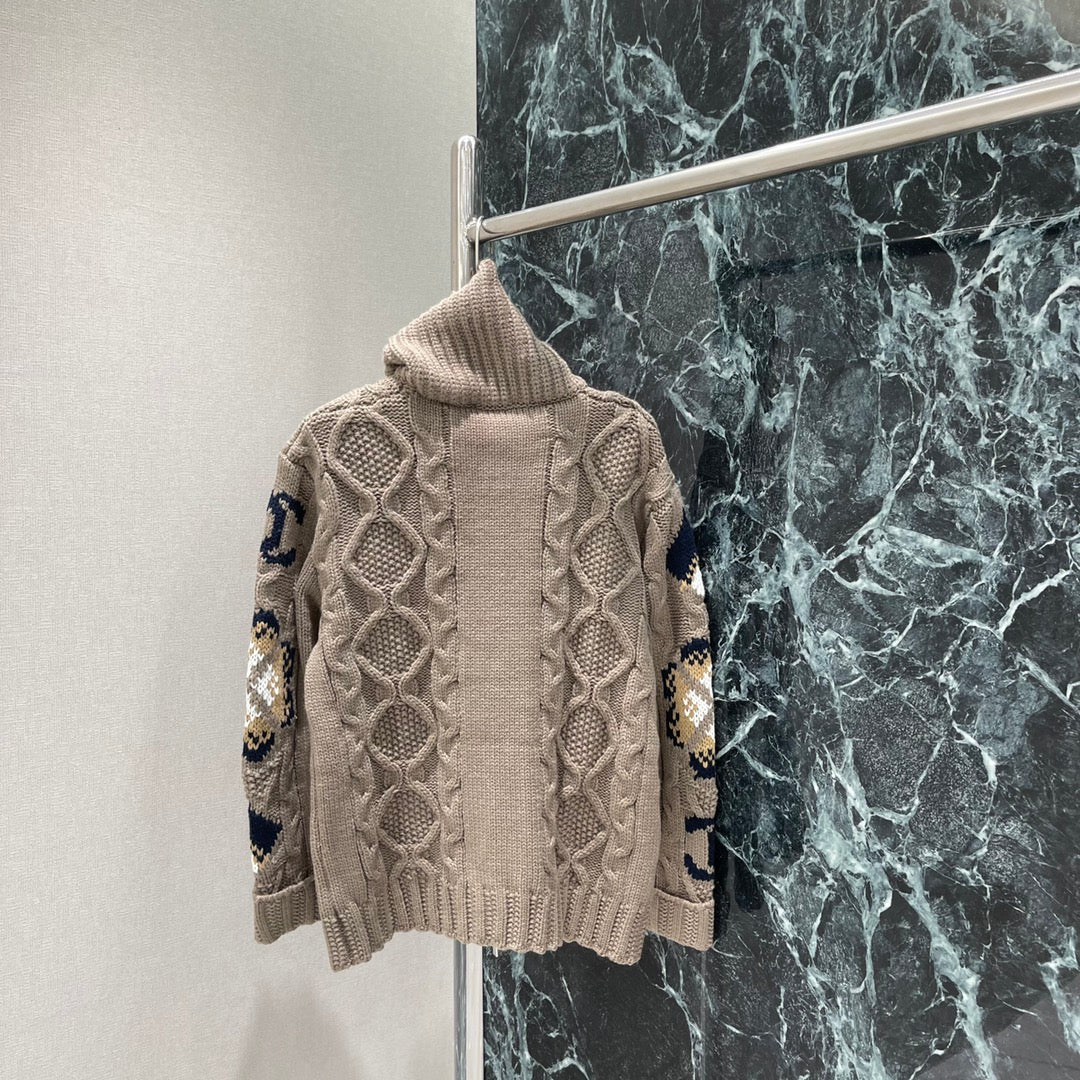 Chan 25fw jacquard sweater