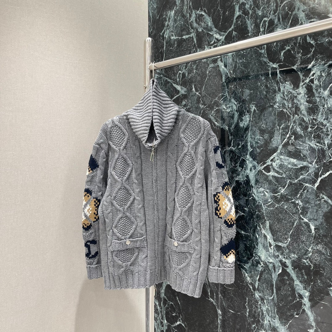 Chan 25fw jacquard sweater