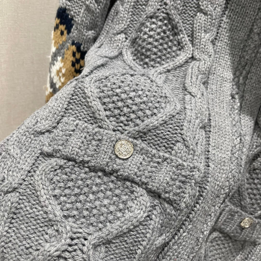 Chan 25fw jacquard sweater