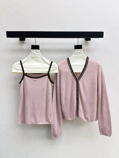 Herm 25fw Knitted vest cardigan