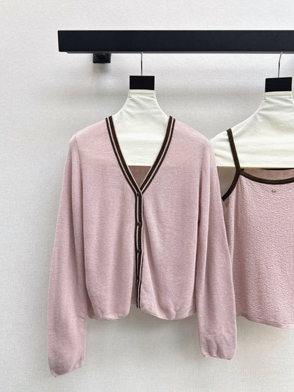 Herm 25fw Knitted vest cardigan