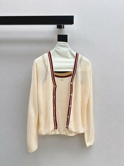 Herm 25fw Knitted vest cardigan