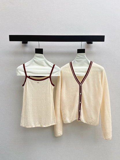 Herm 25fw Knitted vest cardigan