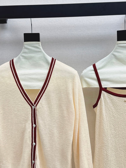 Herm 25fw Knitted vest cardigan