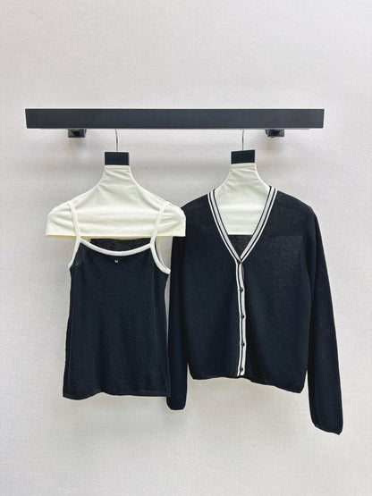 Herm 25fw Knitted vest cardigan
