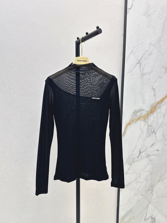 Miu 25fw mesh bottoming shirt