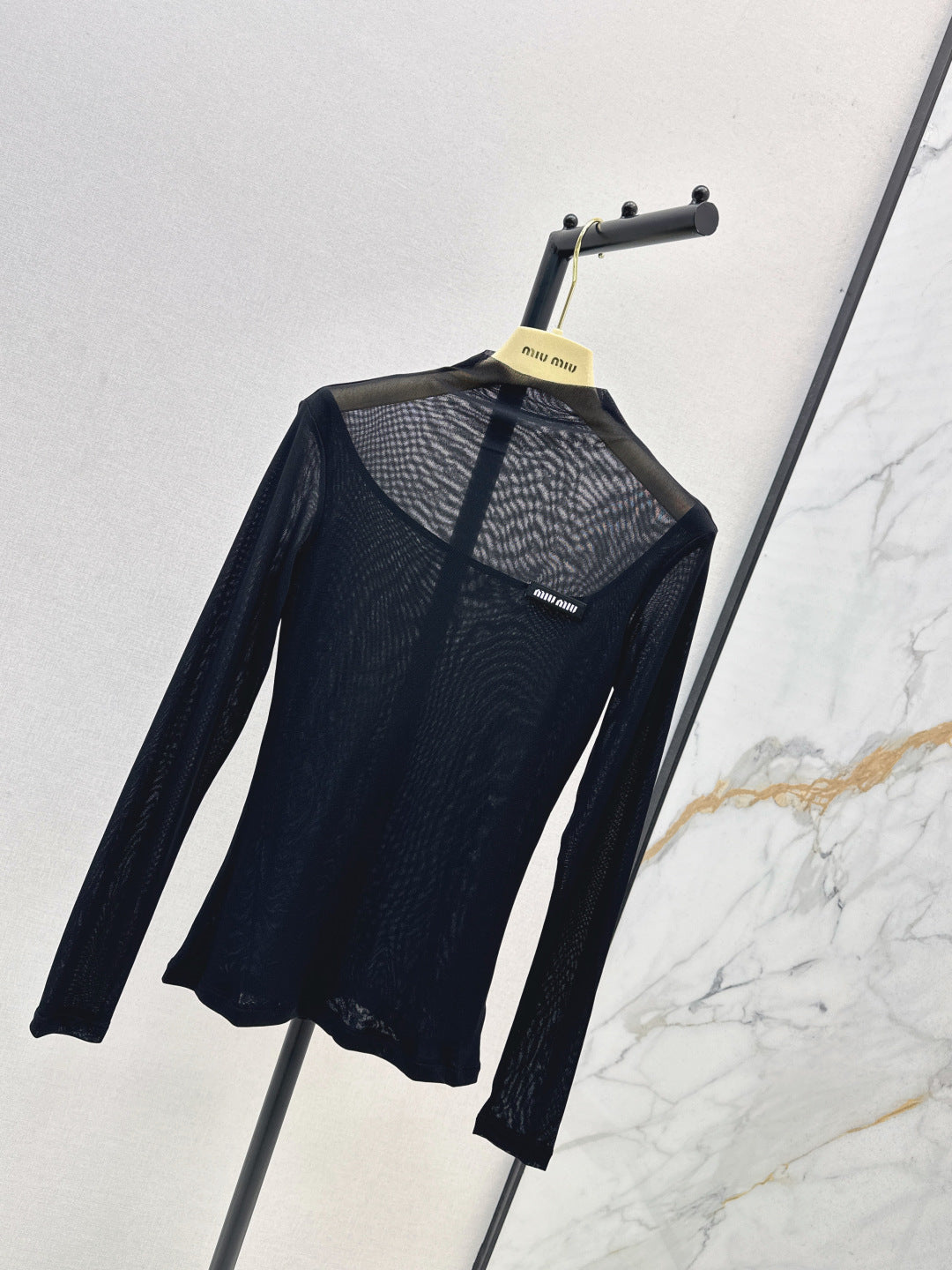 Miu 25fw mesh bottoming shirt