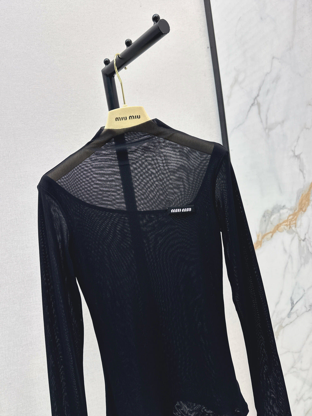 Miu 25fw mesh bottoming shirt