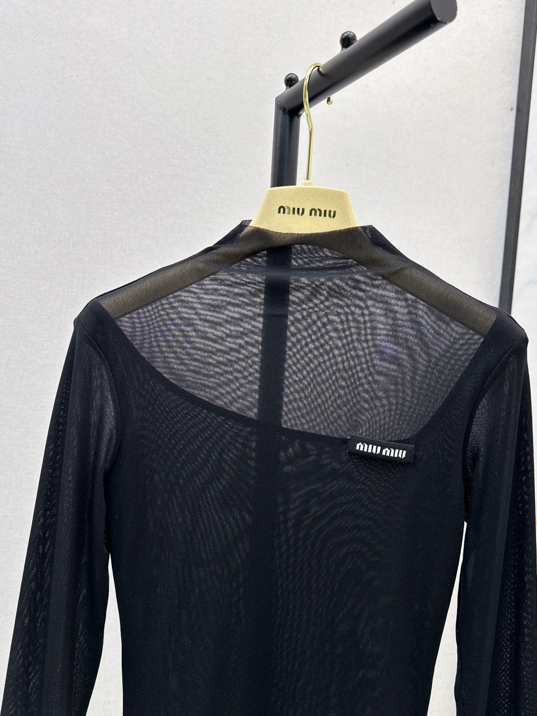 Miu 25fw mesh bottoming shirt