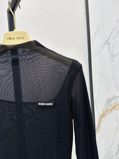 Miu 25fw mesh bottoming shirt