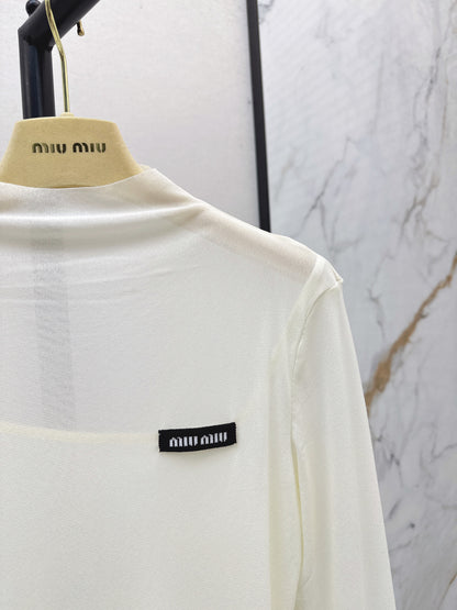 Miu 25fw mesh bottoming shirt