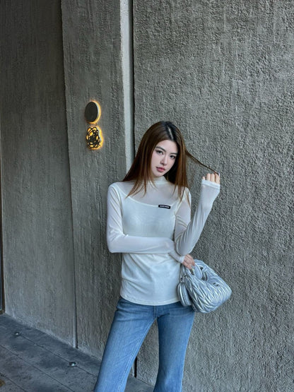 Miu 25fw mesh bottoming shirt