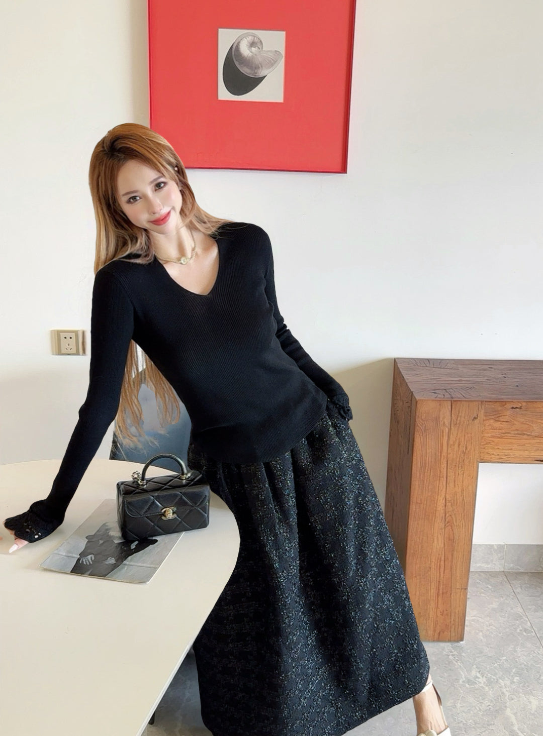 Miu 25fw wool sweater