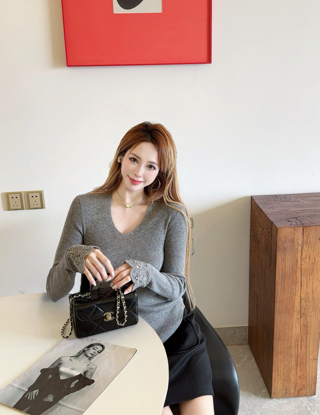 Miu 25fw wool sweater
