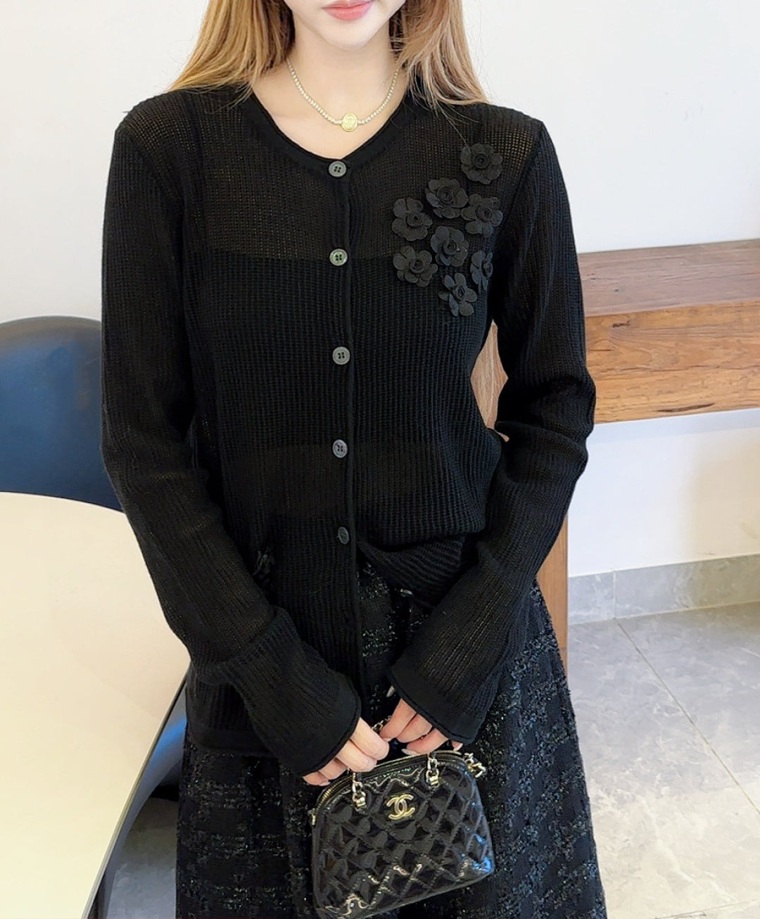Chan 25fw knit cardigan