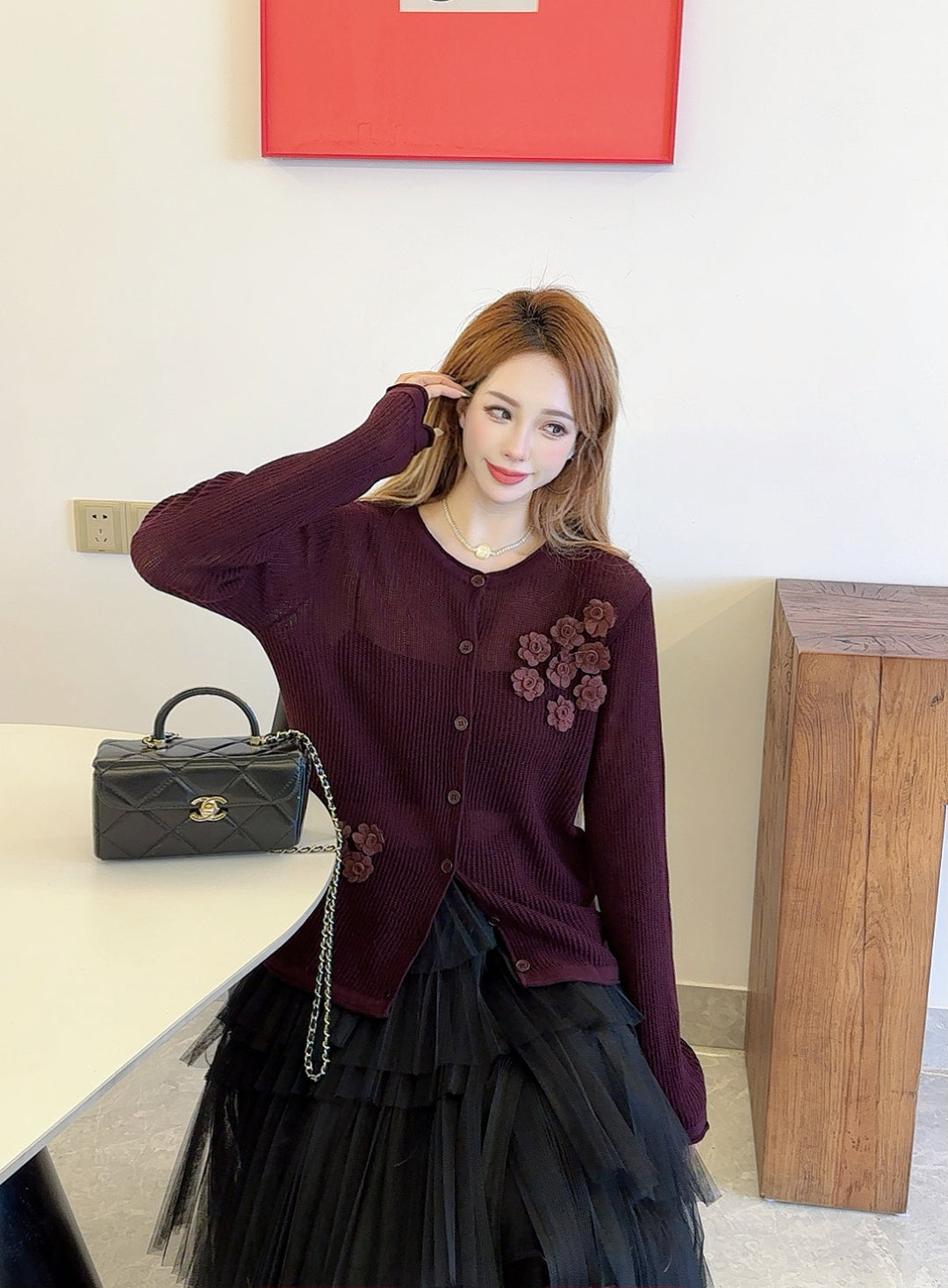 Chan 25fw knit cardigan