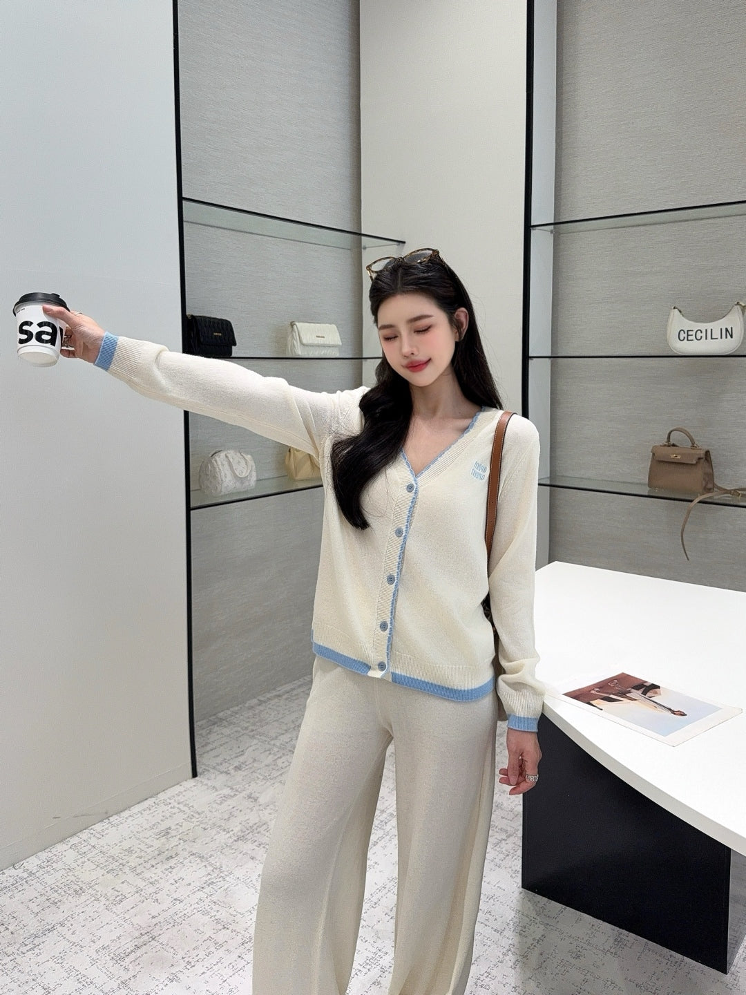 Miu 25fw wool suit