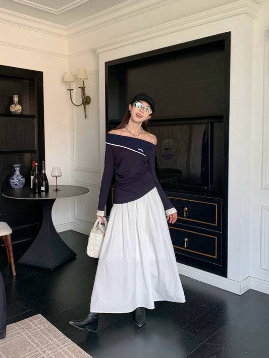 Miu 25fw off shoulder top