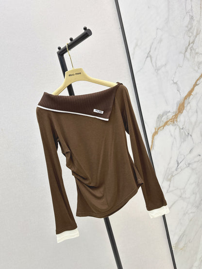 Miu 25fw off shoulder top